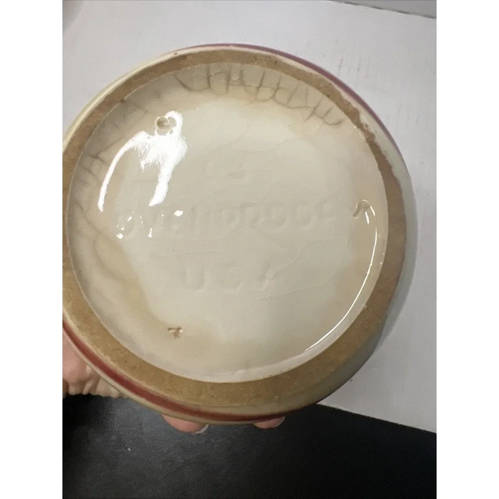 Modern by Hull Pottery Grease Jar 1950's-63 Oven Proof USA Plaidware